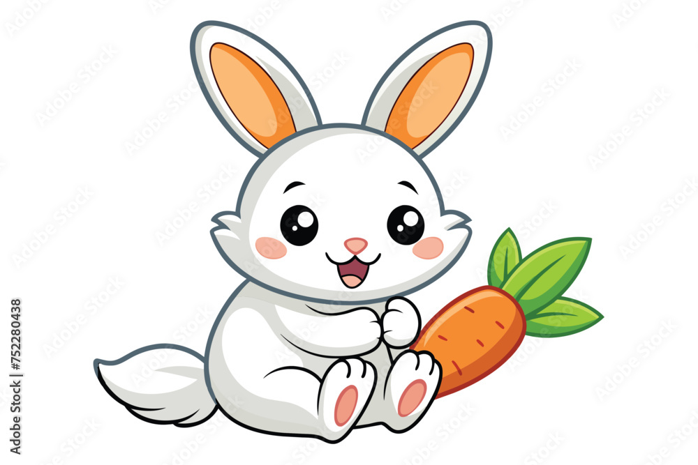 Baby Rabbit Illustration Design Baby Rabbit Illustration Design