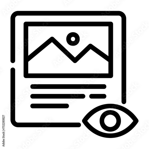 preview outline icon