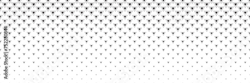 Blended  black line triangle  on white for pattern and background,  Abstract geometric texture collection design. 