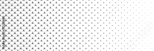 Blended  black line triangle  on white for pattern and background,  Abstract geometric texture collection design. 