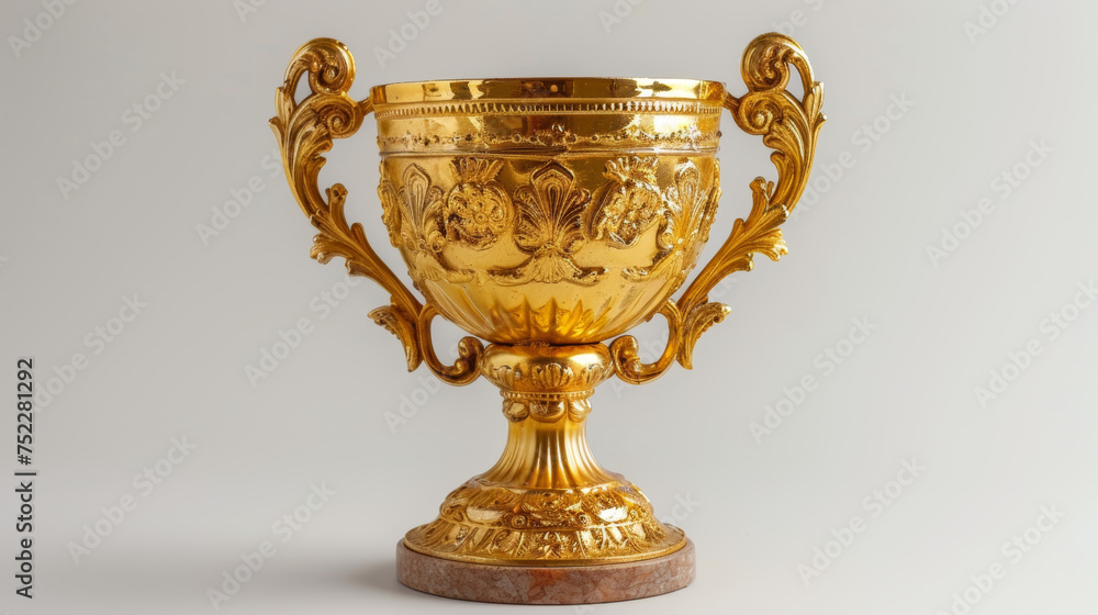 trophy on white background trophy on white background