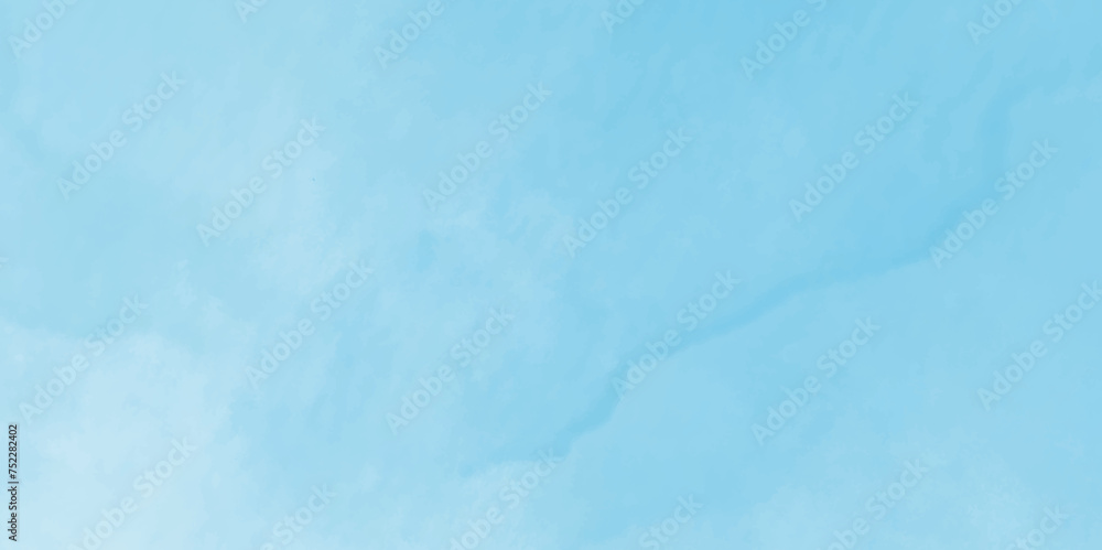 Abstract blue watercolor on white background. Blue sky background cloud. Abstract color splash design. Background with space.