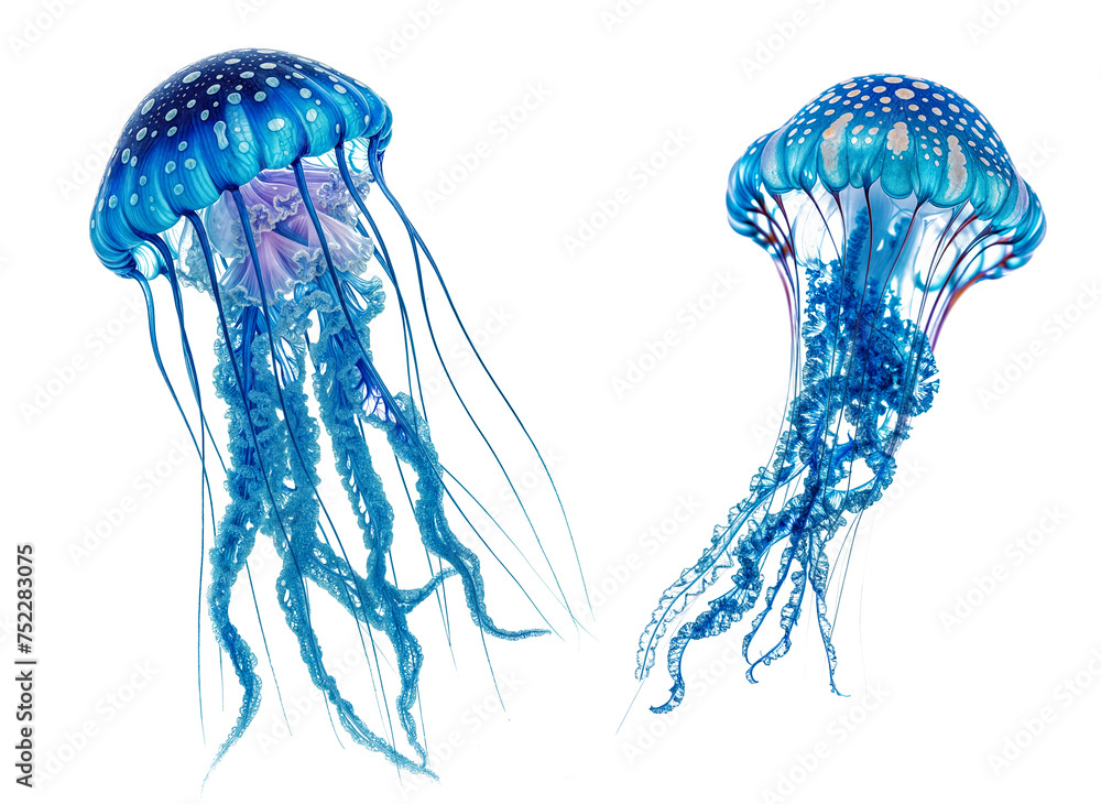 blue jellyfish PNG transparent background blue jellyfish PNG transparent background