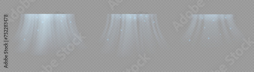 Abstract light blowing effect from air conditioner, air purifier or humidifier. Air conditioner with cold wind effect. Wind Wave Effect. Realistic movement of a thin stream of water