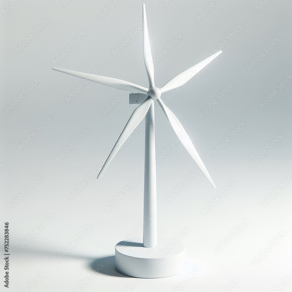 wind turbine on simple background