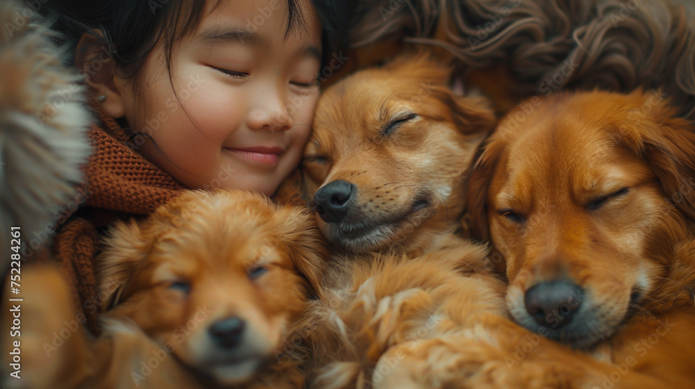 Families worldwide celebrate with their canines capturing moments of joy