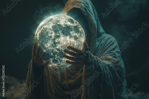 A warlocks oath sworn in the light of a vanishing moon photo