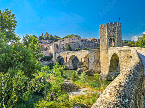 Besalú, medieval town in La Garrotxa (Girona), Catalonia