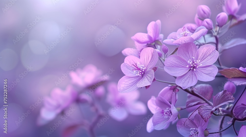 purple floral background. Nature background Wallpaper. Spring background texture. Cover photo. Nature wallpaper. Blooming flower.	

