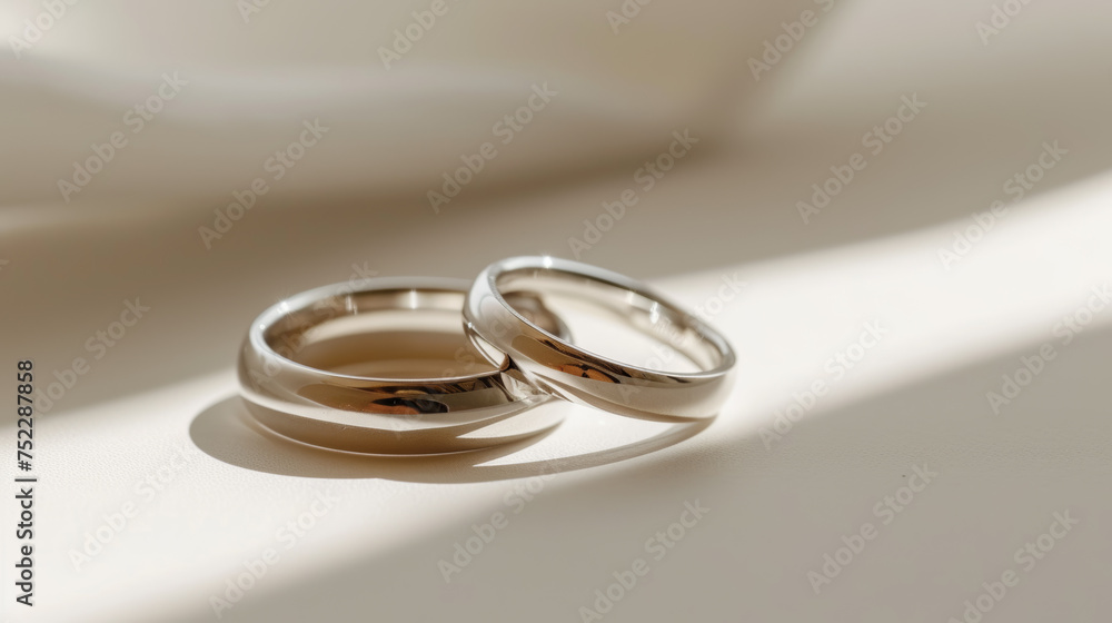wedding rings on white background wedding rings on white background