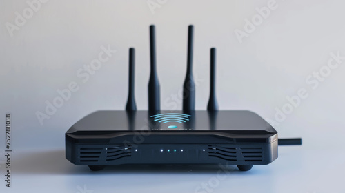 wifi router on white background