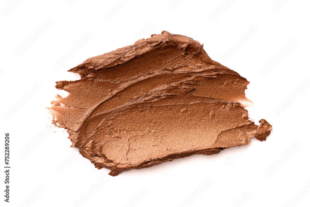 Bronze or gold texture of lipstick Bronze or gold texture of lipstick