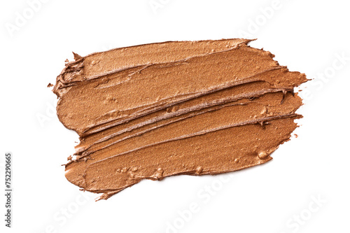 Bronze or gold texture of lipstick