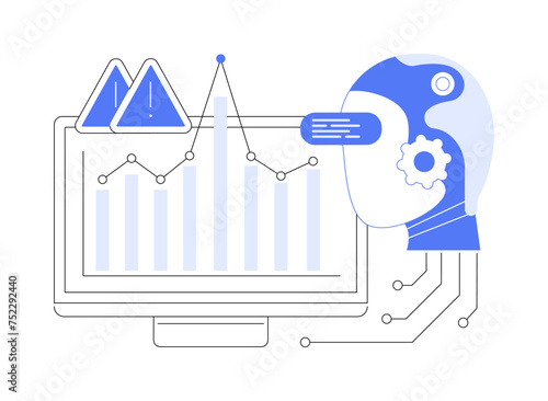 AI-Anomaly Detection abstract concept vector illustration.