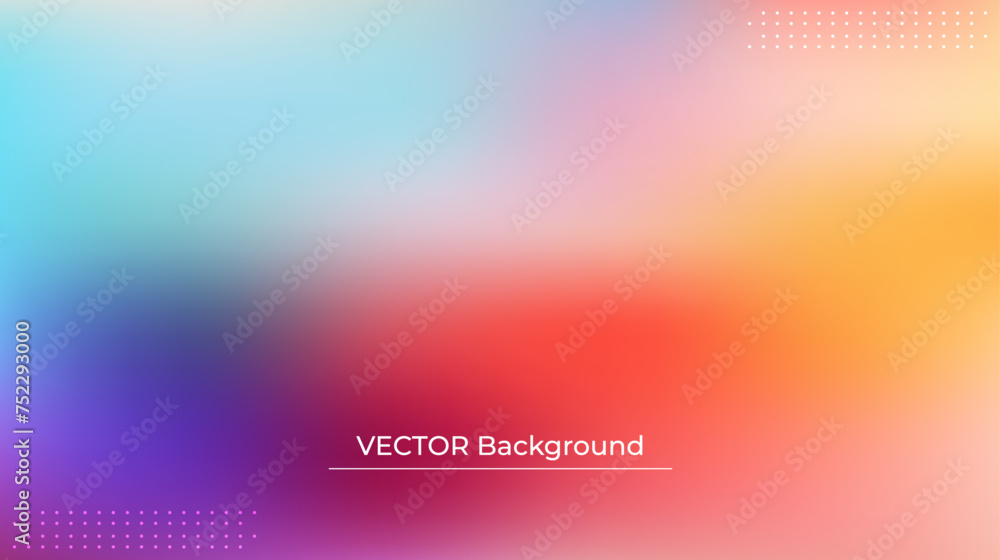 Smooth and blurry colorful gradient mesh background. Modern bright rainbow colors. Easy editable soft colored vector banner template. Premium quality Smooth and blurry colorful gradient mesh background. Modern bright rainbow colors. Easy editable soft colored vector banner template. Premium quality