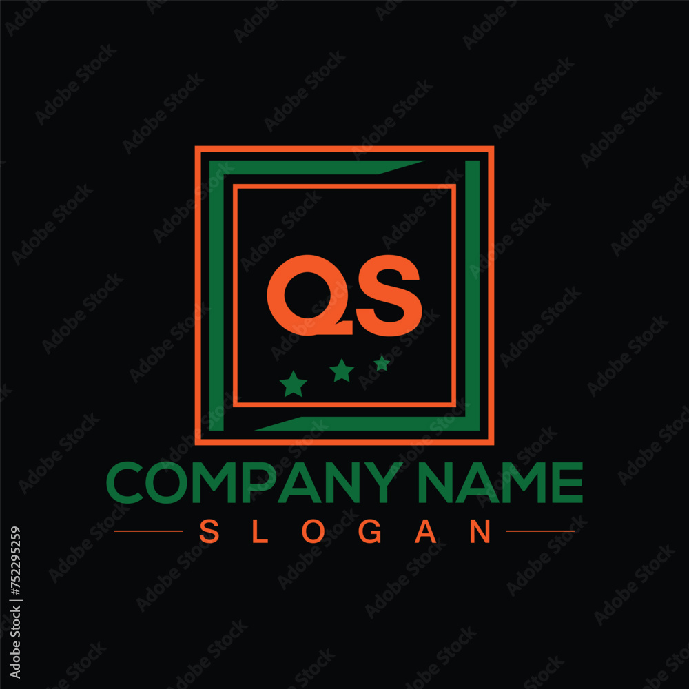 Creative QS letter logo design for your business brands Creative QS letter logo design for your business brands