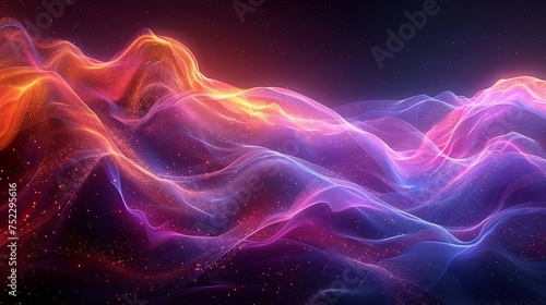 abstract background with glowing lines