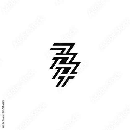 777 numbers company logo design.