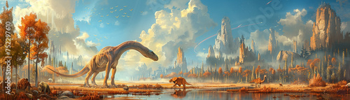 Showcasing the evolution of creatures across planets a digital gallery of diverse landscapes and animal life © Keyframe's