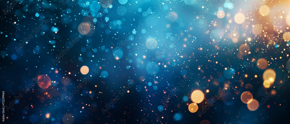 A blue and orange background with many small dots A blue and orange background with many small dots