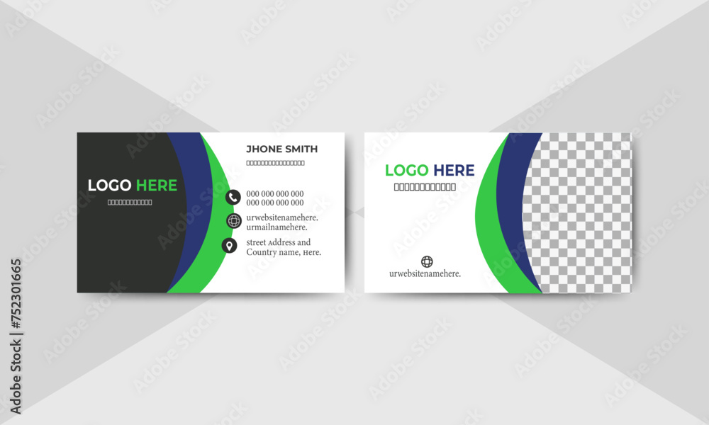  Creative and Clean Business Card Template.
creative modern name card and business card.Double-sided creative business card template.