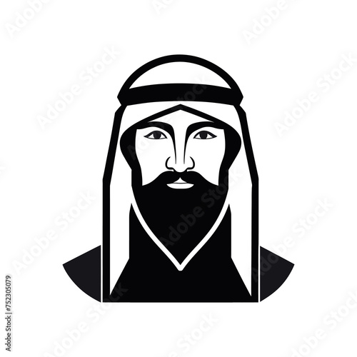 arab man logo with good quality and design