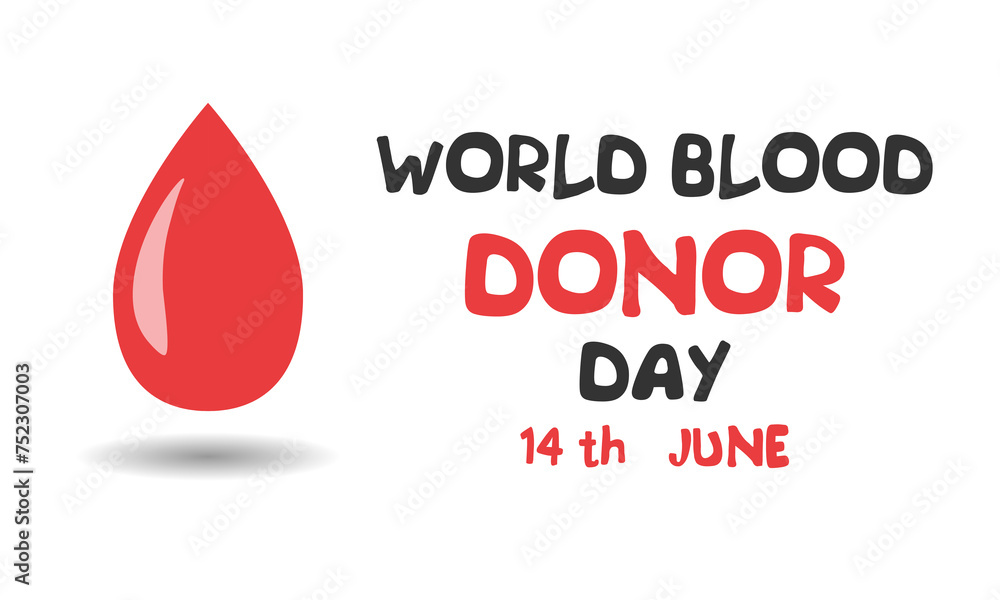World blood donor day template on white background. Vector illustration. World blood donor day template on white background. Vector illustration.