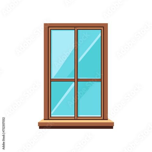 window withh wood frame with good quality and design