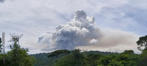 Smoke from forest fire