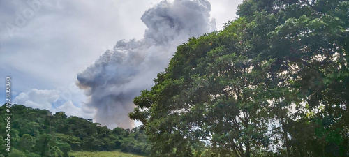 Smoke from forest fire