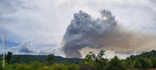Smoke from forest fire