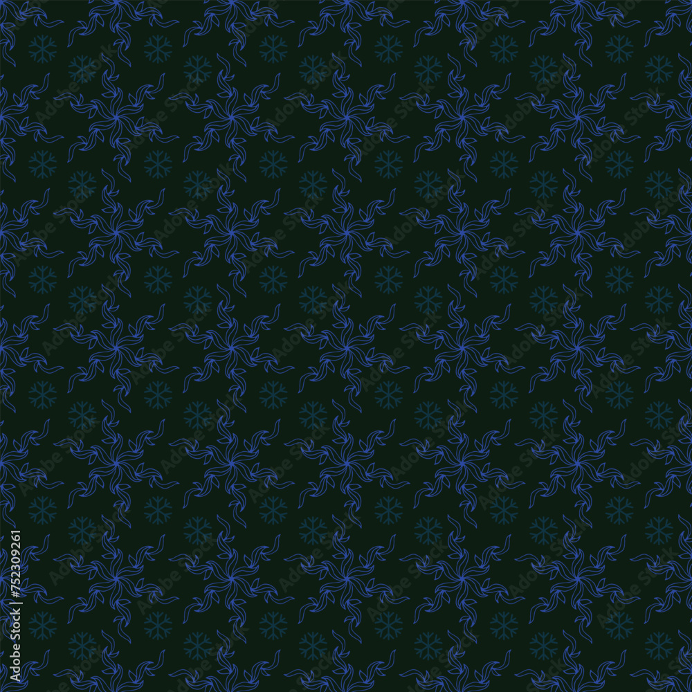 Christmas snowflake seamless pattern background Christmas snowflake seamless pattern background