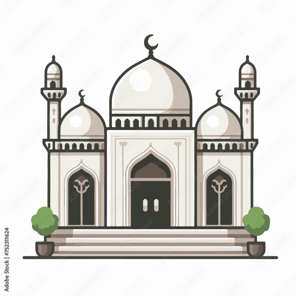 mosque vector & illustration image