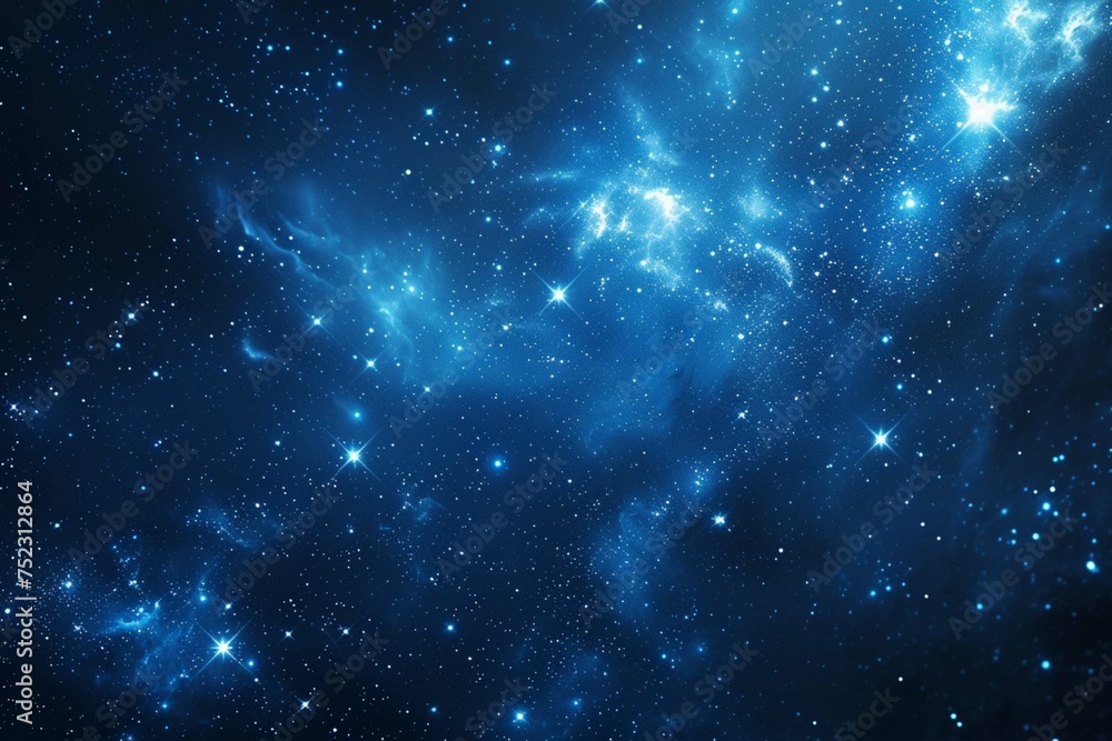 blue night starry sky space background for screensaver astrology horoscope zodiac signs - obrazy, fototapety, plakaty 