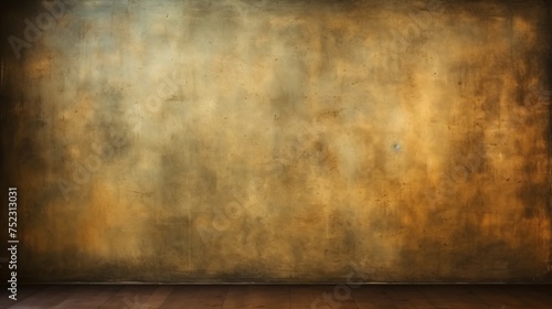 Dark gold elegant faded grunge shabby wall structure canvas background texture abstract banner