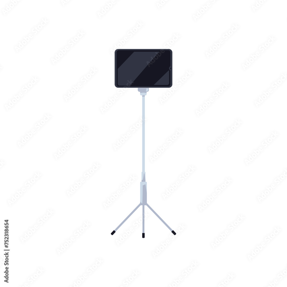 Vector smartphone and extendable tripod illustration Vector smartphone and extendable tripod illustration