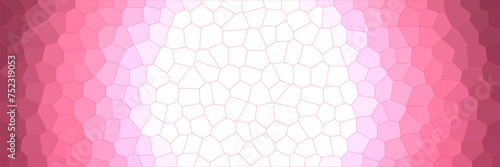 Glossy pink colorful backdrop, glass stained surface illustration, space for text
