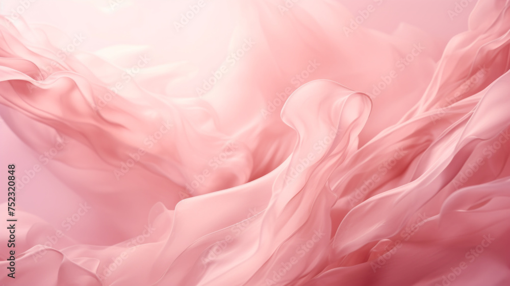 Flowing Pink Satin Fabric Flowing Pink Satin Fabric