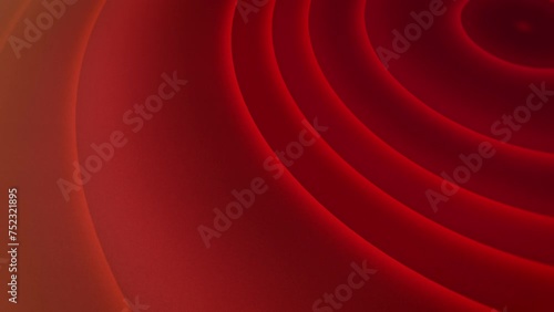 Red abstract concentric circles background