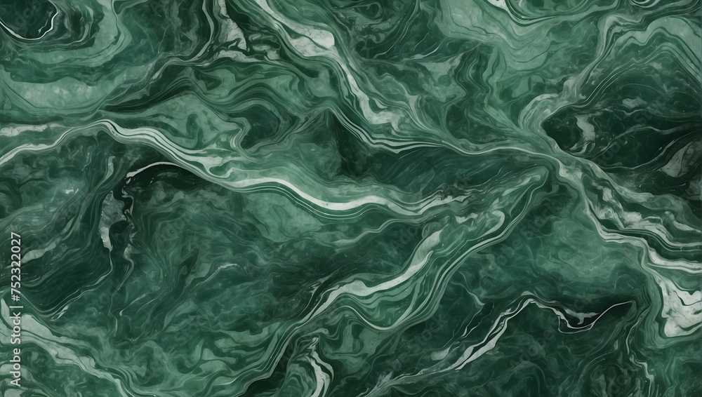 Continuous green marble texture pattern for a lush background design Generative AI