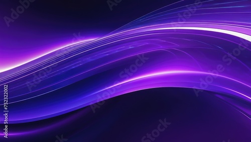 Abstract 3D purple aurora swirling behind a high-tech interface on a silky background, complex patterns, dynamic curves, digital render, futuristic, ultra fine, octane rendering