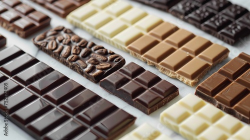 Artisanal chocolate bars minimal packaging