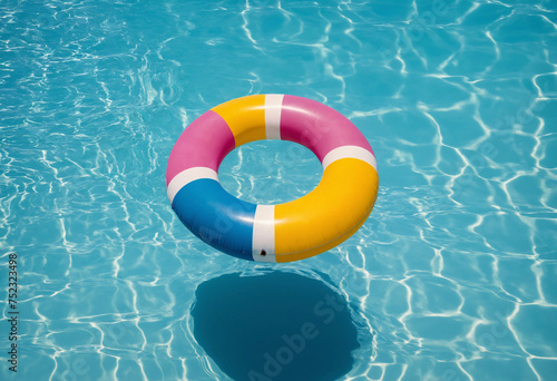 pool float in summer