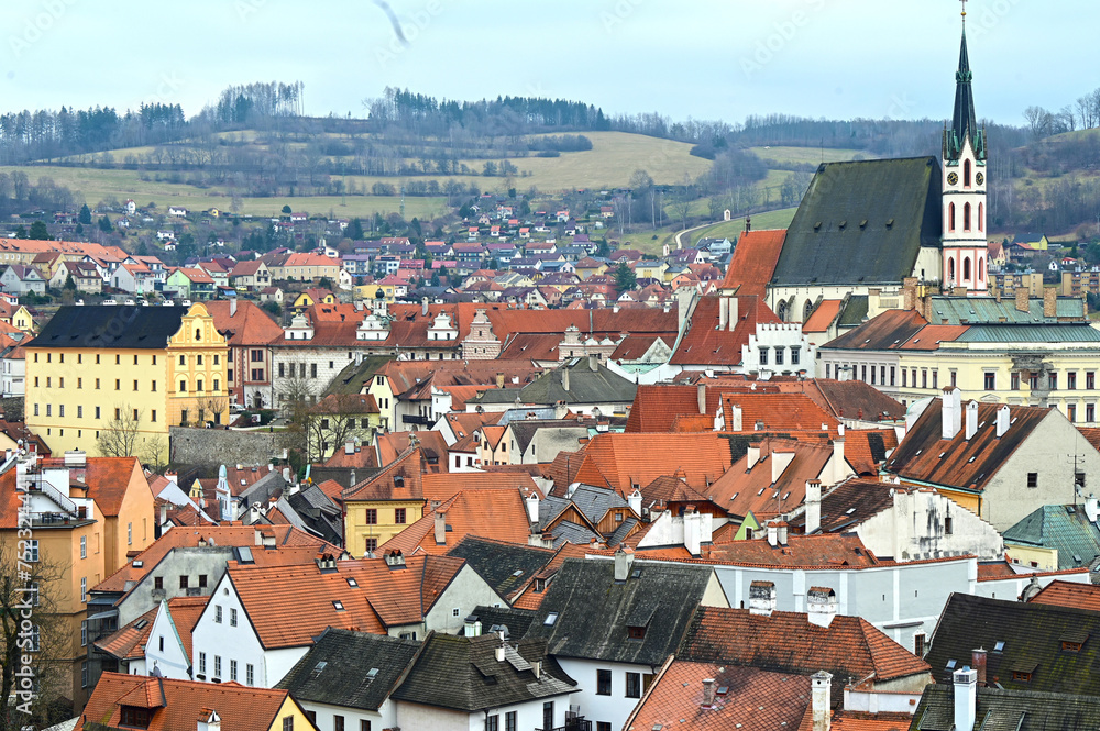 The world-famous old town of Český Krumlov.