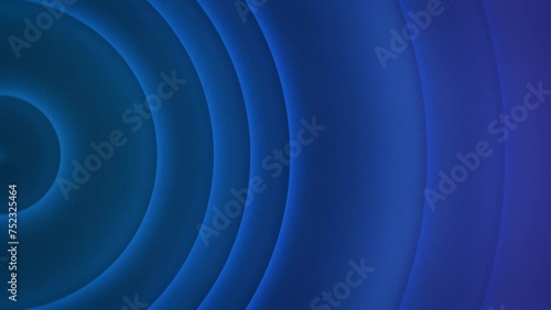 Blue abstract concentric circles background