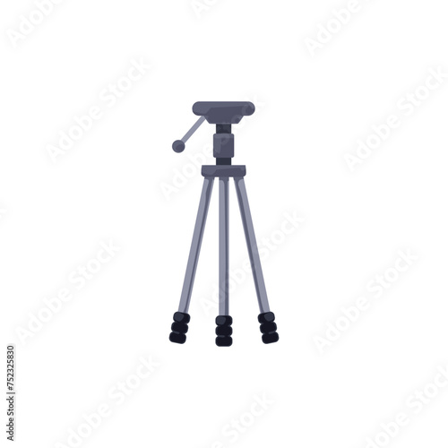 Simple camera tripod vector illustration
