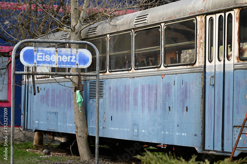 Old Eisenerz train station in Styria photo