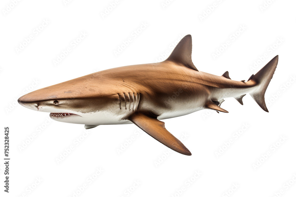 Obraz premium shark swimming isolated on white