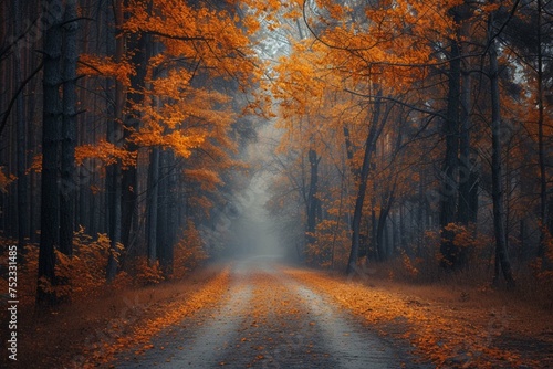 road in the autumn forest © Manzoor