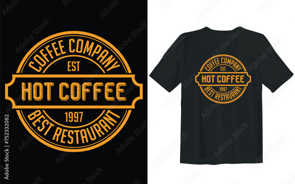Coffee T-shirt design Coffee T-shirt design